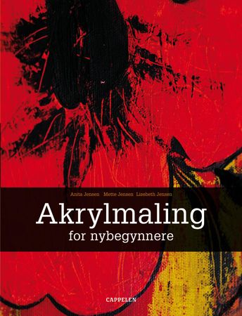 Akrylmaling for nybegynnere (Innbundet) Pent brukt bok med markeringer