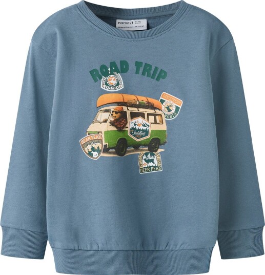 Name It Collegegenser NmmStemme Blue Mirage/Road Trip Name It 3 år (98) Collegegenser Blå