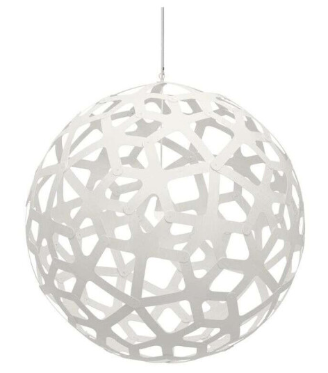 David Trubridge - Coral Pendel Ø120 Hvit 2 Sider David Trubridge - Coral Pendel Ø120 Hvit 2 Sider