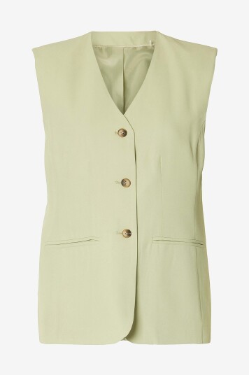 Selected Women Vest slfEllie Vest Grå