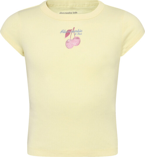 Abercrombie Kids Kt S/S Knit Top Cream 128/132