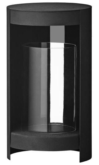 AYTM Ora 28 cm Svart Lanterne med Glass og Jern