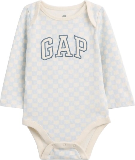GAP Organic Cotton Gap Logo Bodysuit ESSENTIAL BLUE 80/86