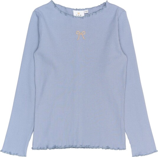 The New Tnrya L_S Rib Tee Grey 110/116