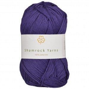 Shamrock Yarns 100% Bomull 8/4 Garn 23 Mørk Lilla
