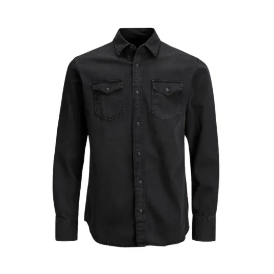 Jack & Jones - Denimskjorte jjeSheridan Shirt - Svart