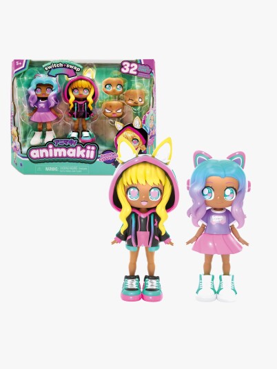 Toyrock Animakii Cyberpunk Gamer Dukkesett med 32 Stilkombinasjoner Toyrock Animakii Cyberpunk Gamer Dukkesett med 32 Stilkombinasjoner