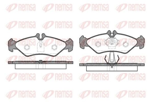 Bremseklosser REMSA 0579.00 Bremseklosser REMSA 0579.00