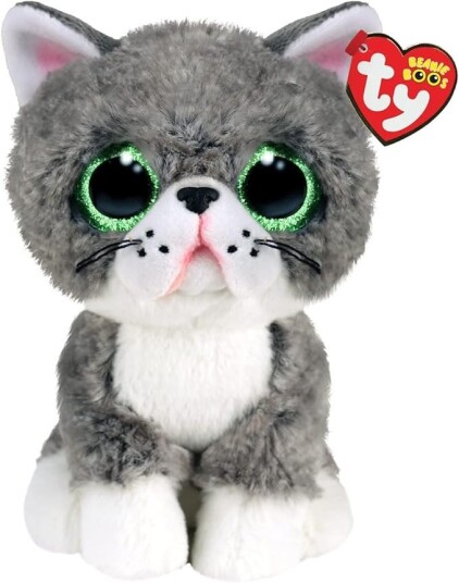 Ty Beanie Boos Kosedyr 15 Cm Fergus Den Grå Katten