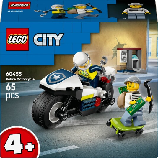 LEGO City 60455 Skurkejakt med motorsykkelpolitiet