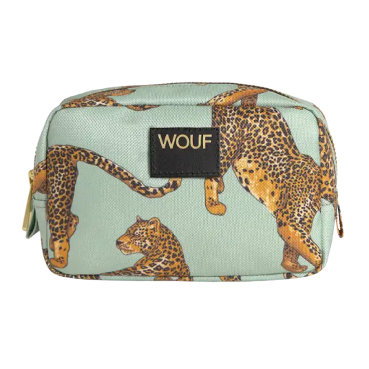 WOUF Emerald Leopard Makeup Bag 1 stk.