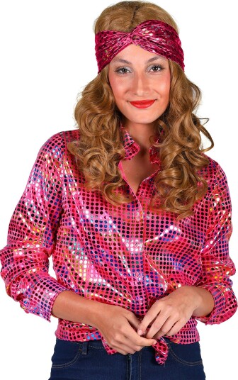 Thetru B.v. Disco Skjorte Dame Rosa Fargeskimrende Small 3507-4300-000S