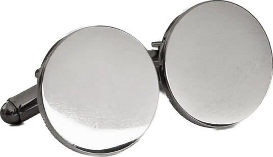 edd. Edd. Cufflinks - ROUND SILVER - One Size