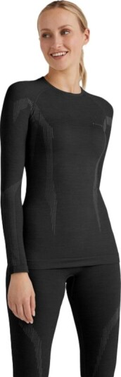 Falke Women's Longsleeve Wool-Tech L, Black
