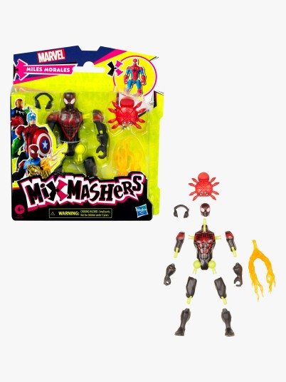 Marvel MixMashers Miles Morales Figur 12 cm Flerfarget Plast Actionfigur Marvel MixMashers Miles Morales Figur 12 cm Flerfarget Plast Actionfigur