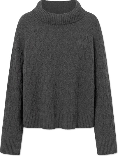 Rue de Tokyo Kimiko Merino Cashmere DARK GREY MELANGE L