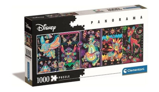 Clementoni Puzzle 1000 elements Panorama Collection Disney Classics Gulv