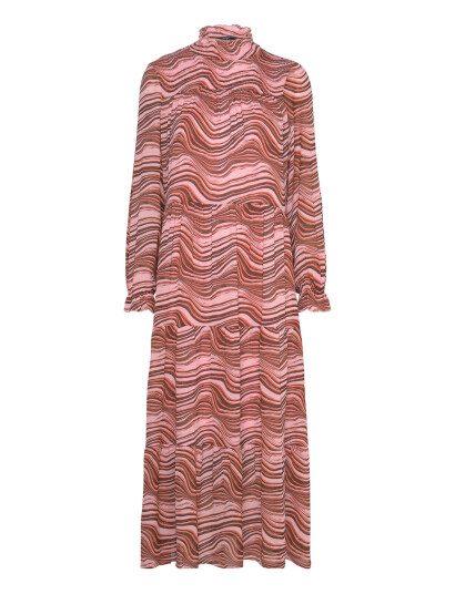MSCH Copenhagen Mschpanthea Rikkelie Maxi Dress Aop - Pink - S