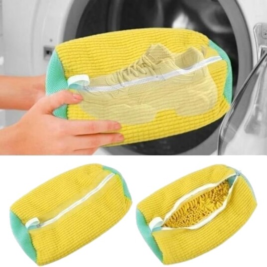 Vaskeposer til sko 2 stk. Yellow