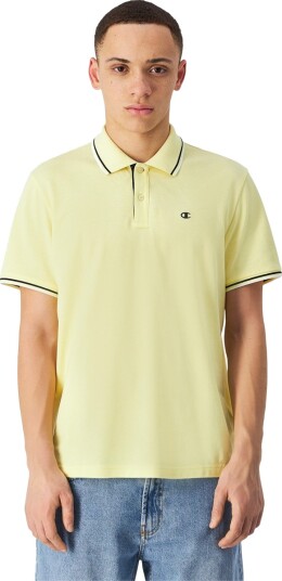 Champion Logo Pique Polo T skjorte Herre Gul L