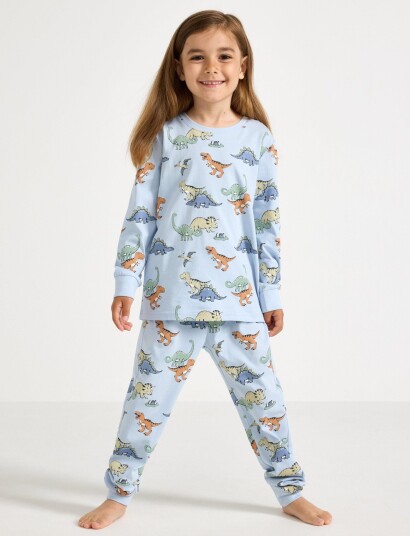Lindex Pyjama Set Blue 92