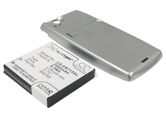 Sony Ericsson LT15i batteri (2500 mAh 3.7 V, Sølv)