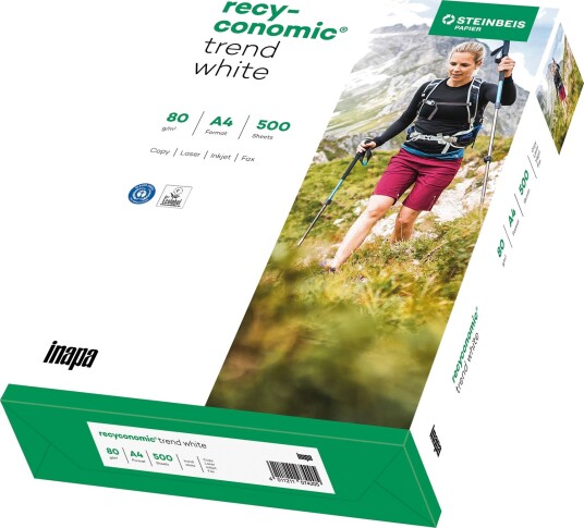Inapa-tecno Papyrus Recyconomic Kopipapir A4 80 g/M² 500 Ark Inapa-tecno Papyrus Recyconomic Kopipapir A4 80 g/M² 500 Ark