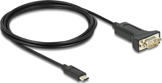 Delock - Usb / Seriell-Kabel - 24 Pin Usb-C (Hann) Til Rs-232 (Hann) - 2 M - Svart