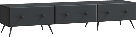 TV skap med skuff Svart 147 x 34,5 x 30 cm Konstruert tre TV skap med skuff Svart 147 x 34,5 x 30 cm Konstruert tre