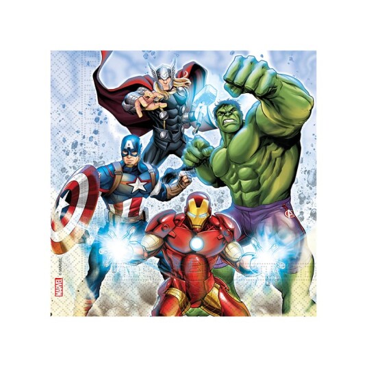 20 stk. Marvel Avengers Servietter 33x33 cm