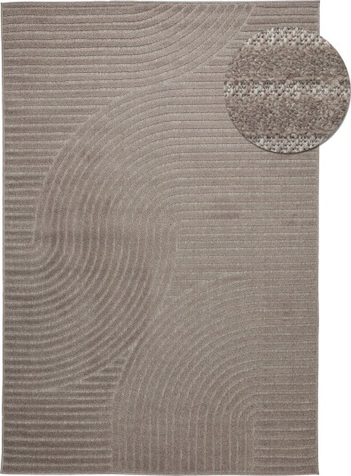 Shaggy Indoor/Outdoor Devon brun Størrelse: 240 x 340 cm