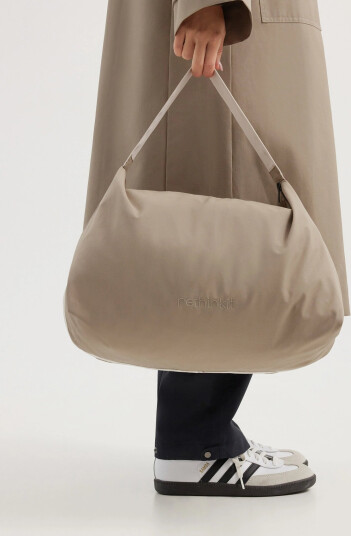 Rethinkit Studios Triangle Tote Bag Cloud - Beige - ONE SIZE