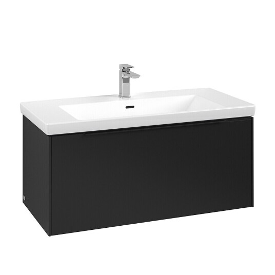 Villeroy & Boch  Subway 3.0 Servantskap m/1 skuff 973x429x478 mm Vulkansort Matt