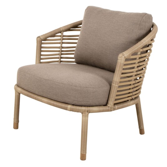 Cane line Sense Lounge lenestol taupe inkl. putesett Cane line Sense Lounge lenestol taupe inkl. putesett