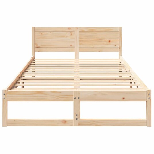 Sengestel Naturlig Solid furu 120 x 200 cm Lett