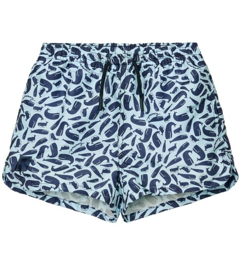 Liewood Aiden printed board shorts – ocean/pure sky   86