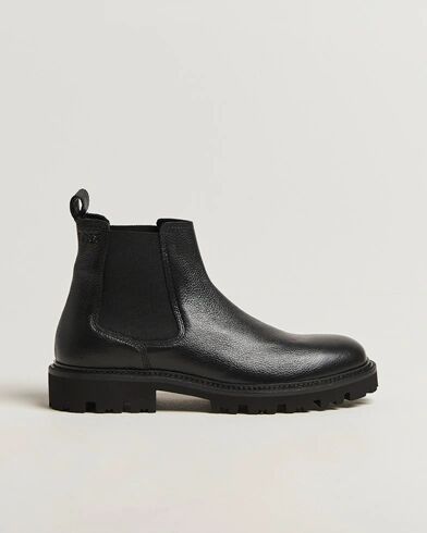 Boss BLACK Julyo Leather Chelsea Boot Black Boss BLACK Julyo Leather Chelsea Boot Black