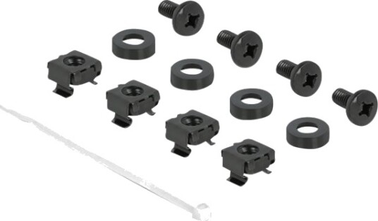 Delock Cable Management Brush Strip With Cable Support Plate Styringspanel For Rackkabler Med Børste Svart 1U 10" 66483
