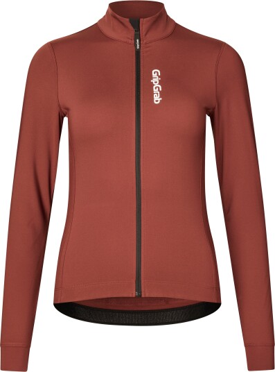 Gripgrab Dame Ride Thermal Long Sleeve Jersey Dark Red S