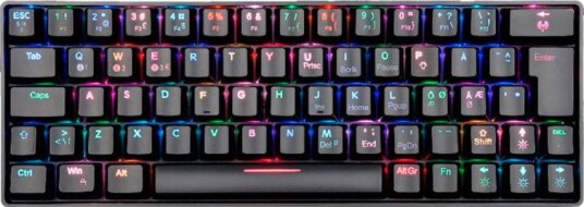 Fourze GK60 Bluetooth Gamingtastatur med RGB Outemu Svart Fourze GK60 Bluetooth Gamingtastatur med RGB Outemu Svart