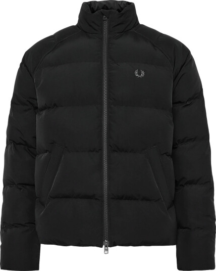 Fred Perry Raglan Sleeve Padded Jacket Black M Fred Perry Raglan Sleeve Padded Jacket Black M