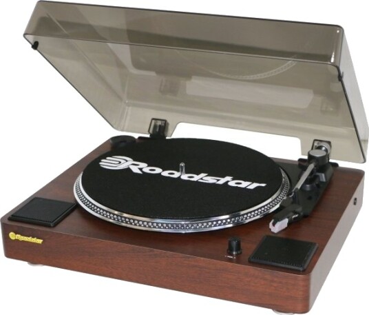 Roadstar TT-260SPK Halvautomatisk Platespiller i Brun med Automatisk Stans