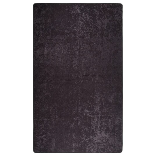 vidaXL Vaskbart teppe 120x180 cm antrasitt sklisikker