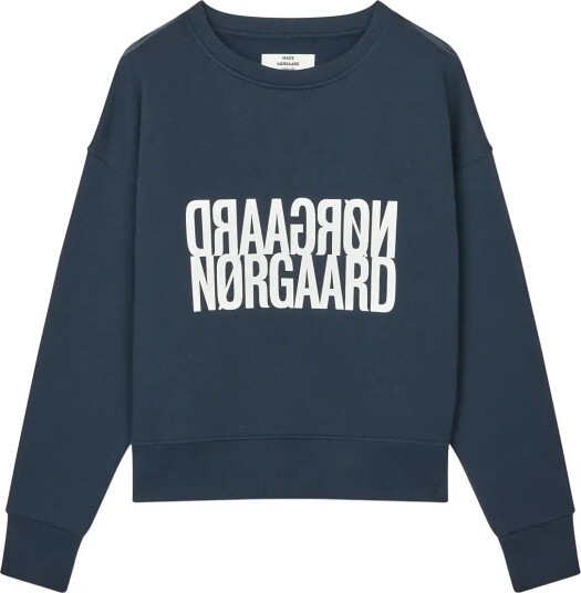 Mads Nørgaard Original Sweat Tilvina Sweatshirt Navy M Mads Nørgaard Original Sweat Tilvina Sweatshirt Navy M