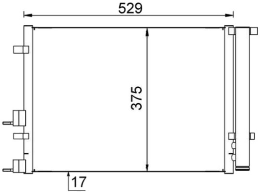 MAHLE AC 706 000S Kondensator, klimaanlegg MAHLE AC 706 000S Kondensator, klimaanlegg
