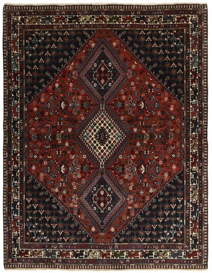 Håndknyttet. Opphav: Persia Yalameh Teppe 153x197