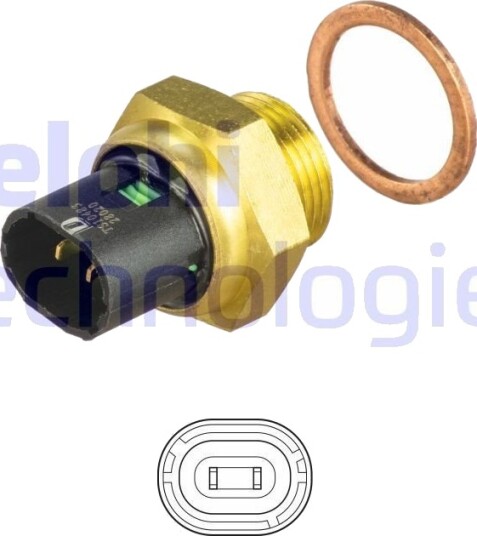 Temperaturbryter kjølevifte DELPHI TS10483