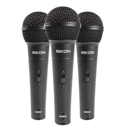 Eikon Dm800kit Kit3 Dynamic Microphones M/ Switch