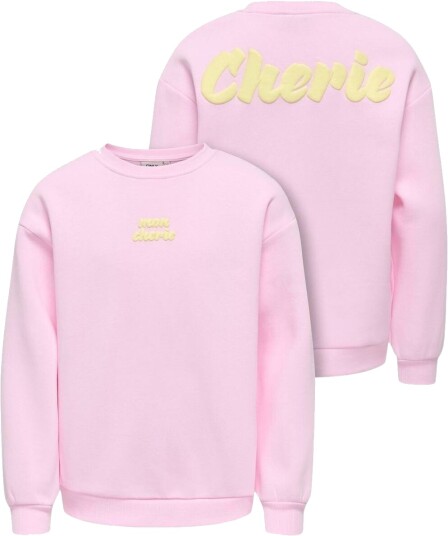 Kids Only Kogmarisa sweatshirt til barn Pink Lady (110/116) 110/116