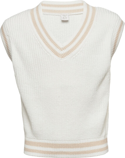 Lindex | Sweater Vest Knitted Stripe | 128